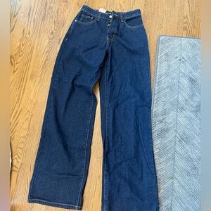 PrettyLittleThing Dark Indigo Straight Leg Jeans